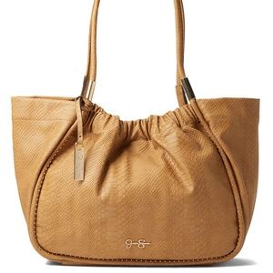 🆕Jessica Simpson🔥Pecan Tan Snake cinched Handbag